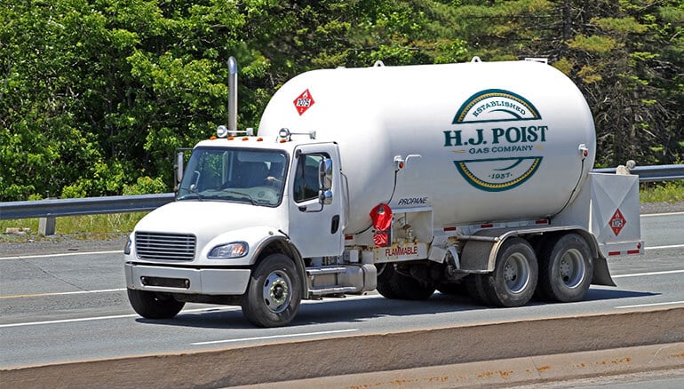 H. J. Poist Gas Company - Propane Company - Propane Truck